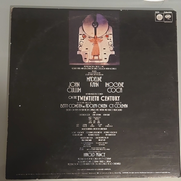 ON THE TWENTIETH CENTURY LP Original 1978 Broadway Cast - Picture 4 of 11